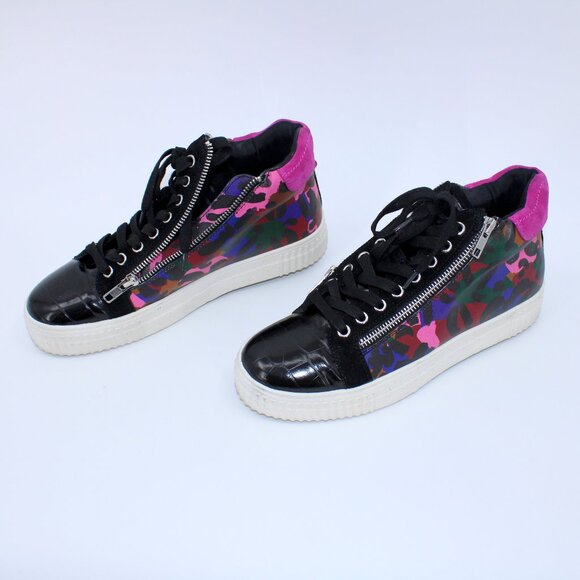 Steve Madden Shoes - Steve Madden Zade Leather Upper High-Top Sneakers 9M